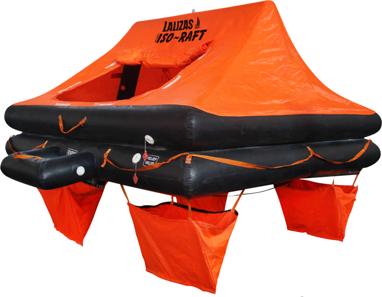 Плот спасательный морской Lalizas International ISO-Raft 8 мест сбрасываемый в сумке (78870)